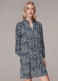 Eva Abstract Cheetah Dress